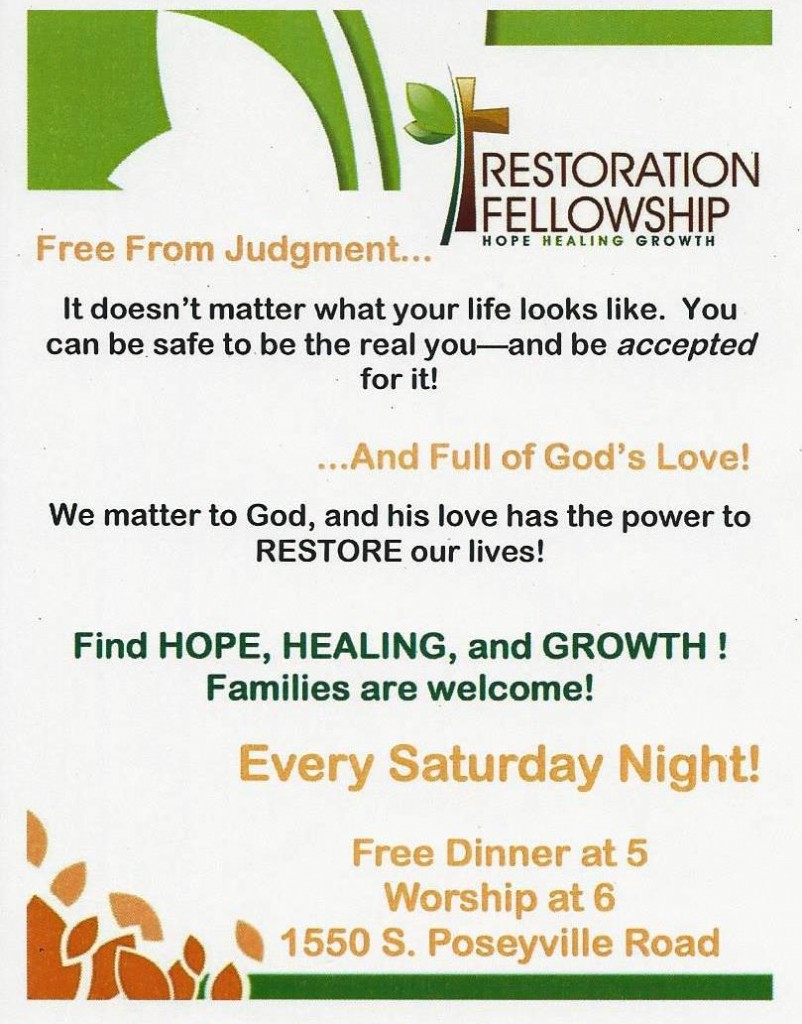 Restoration Fellowship Ad
